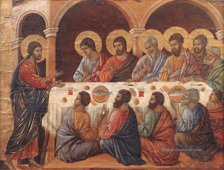 Aussehen Während die Apostel sind in Tabelle Schule Siena Duccio Ölgemälde